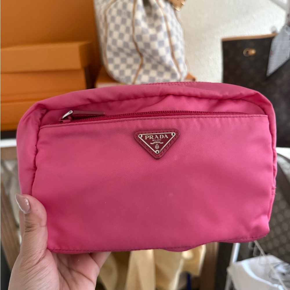 Prada pink pouch